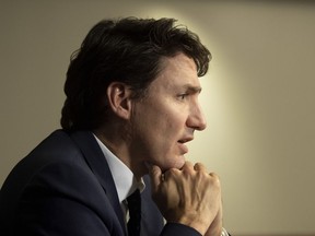 Prime Minister Justin Trudeau speaks with