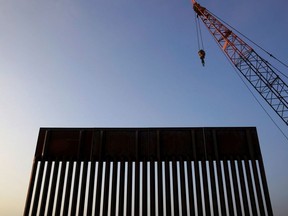 Segment of the first border wall in Texas since President Trump took office as seen near Donna, Texas, U.S. December 8, 2019.