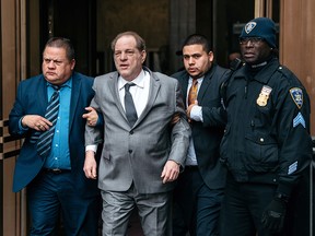 Harvey Weinstein leaves New York City Criminal Court after a bail hearing on December 6, 2019 in New York City. (Scott Heins/Getty Images)