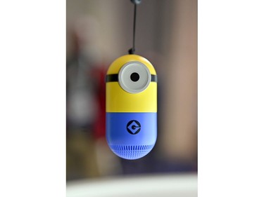 The M10 portable Bluetooth speaker featuring Mel the Minion is displayed at the Edifier booth during CES 2020 at the Las Vegas Convention Center on January 8, 2020 in Las Vegas, Nevada. CES, the world's largest annual consumer technology trade show, runs through January 10 and features about 4,500 exhibitors showing off their latest products and services to more than 170,000 attendees.