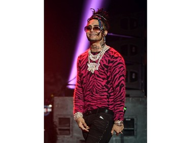 Rapper Lil Pump performs during the 2020 Adult Video News Awards at The Joint inside the Hard Rock Hotel & Casino on Jan. 25, 2020, in Las Vegas.
