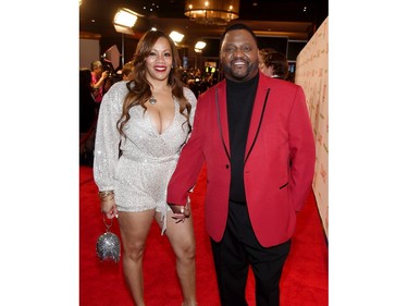 Shelayne Turner (L) and actor/comedian Aries Spears attend the 2020 Adult Video News Awards at The Joint inside the Hard Rock Hotel & Casino on Jan. 25, 2020, in Las Vegas.