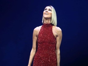 Céline Dion performs at the Canadian Tire Centre in Ottawa, October 15, 2019.