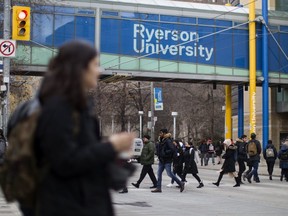 A general view of the Ryerson University campus on Jan. 17, 2019. (The Canadian Press)