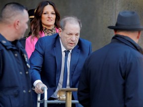 Film producer Harvey Weinstein departs New York Criminal Court after his ongoing sexual assault trial in the Manhattan borough of New York City, Jan. 9, 2020. (REUTERS/Brendan McDermid)