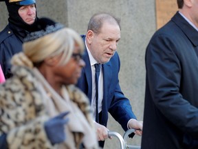 Film producer Harvey Weinstein departs New York Criminal Court after his ongoing sexual assault trial in the Manhattan, Jan. 9, 2020. (REUTERS/Brendan McDermid)