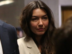 Mimi Haleyi, former production assistant, arrives to testify against Harvey Weinstein at the Criminal Court during Weinstein’s sexual assault trial in Manhattan, New York, Jan. 27, 2020. (REUTERS/Gabriela Bhaskar)