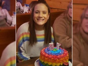 Teen Kayla Kenney was kicked out of a private school for wearing a rainbow shirt on her birthday. (Facebook)