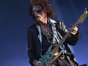 In this file photo taken on June 22, 2018 US guitar player Joe Perry performs with The Hollywood Vampires band as part of the Hellfest metal music festival in Clisson, western France.