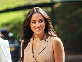 Meghan Markle, the Duchess of Sussex arrives at the University of Johannesburg, South Africa, on October 01, 2019.