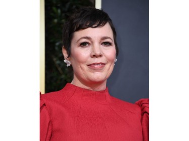 British actress Olivia Colman arrives for the 77th annual Golden Globe Awards on January 5, 2020, at The Beverly Hilton hotel in Beverly Hills, California. (Photo by VALERIE MACON / AFP)