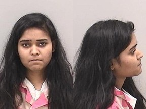 Teacher Rumah Byrapaka is seen in her booking photo. (Richmond County Sheriff's Office photo)