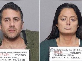 Micahel Valva and Angela Pollina. (Suffolk County Correctional Facility)