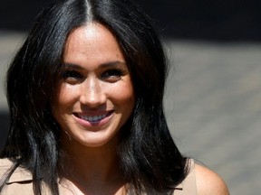 Britain's Meghan Markle, Duchess of Sussex, leaves after meeting academics and students for a roundtable discussion on female access to higher education with the Association of Commonwealth Universities, at the University of Johannesburg, Johannesburg, South Africa, October 1, 2019.