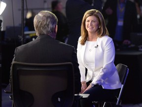 Interim Conservative leader Rona Ambrose is interviewed at the federal Conservative leadership convention in Toronto on May 27, 2017. A new poll finds Conservative voters are far more sure about what they want in a new leader for their party than they are about who should fill that job.