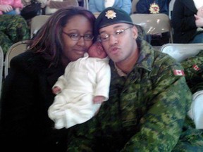 Shanna and Lionel Desmond hold their daughter Aaliyah in a photo from the Facebook page of Shanna Desmond.