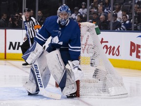 Toronto Maple Leafs goaltender Frederik Andersen is sporting an .888 save percentage in his past 14 games, dropping his overall mark to .909 for the season.