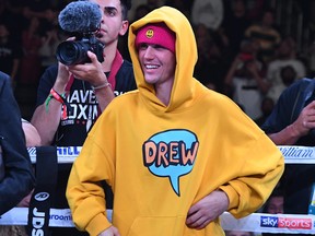 Justin Bieber waits in the ring after the fight between KSI and Logan Paul at Staples Center on Nov. 9, 2019 in Los Angeles, Calif. (Jayne Kamin-Oncea/Getty Images)