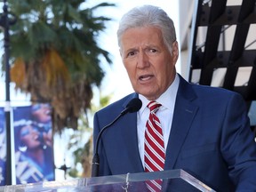 Alex Trebek attends Harry Friedman being honoured with a Star on the Hollywood Walk of Fame on Nov. 1, 2019 in Hollywood, Calif. (David Livingston/Getty Images)