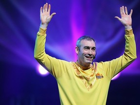 Greg Page of The Wiggles performs onstage during The Wiggles Celebration Tour at Sydney Entertainment Centre on Dec. 23, 2012 in Sydney, Australia. (Mark Metcalfe/Getty Images)