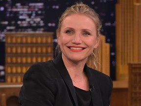Cameron Diaz on "The Tonight Show Starring Jimmy Fallon" at NBC Studios on April 6, 2016 in New York City.  (Theo Wargo/Getty Images for NBC)