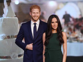 Madame Tussauds unveils a wax figure of Ms. Meghan Markle ahead of her wedding to Prince Harry on May 19 at Madame Tussauds on May 9, 2018.