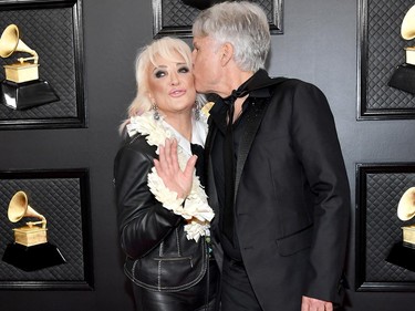 Tanya Tucker and Craig Dillingham attend the 62nd Annual Grammy Awards at Staples Center in Los Angeles, on Sunday, Jan. 26, 2020. (Amy Sussman/Getty Images)