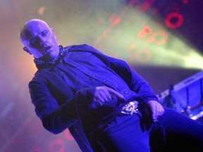 Singer of British rock band Prodigy, Keith Flint performs on the 'Main stage' 15 August 2006 on the last night of the one-week festival on Hajogyar Island of Budapest.