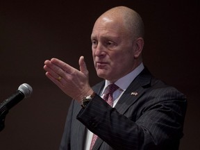 U.S. Ambassador to Canada Bruce Heyman speaks at a breakfast function in Ottawa, Feb. 26, 2015. Barack Obama's former ambassador to Canada says President Donald Trump's decision to order the killing of a top Iranian general represents the latest instance of the mercurial U.S. president throwing allies such as Canada under the bus.