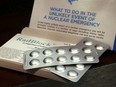 Package of KI pills. File photo from information sessions in Durham region on the distribution of potassium iodide (KI) pills on Thursday, Oct. 22, 2015.