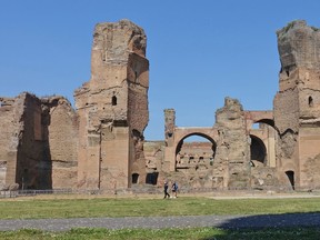 In Rome, the dramatic Baths of Caracalla are a 10-minute walk from the mobbed-with-tourists Colosseum. Rick Steves photo