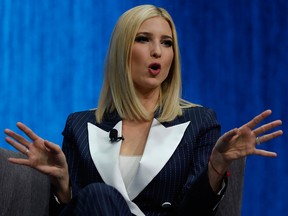 Ivanka Trump, daughter of U.S. President Donald Trump, speaks in a keynote address during the 2020 CES in Las Vegas, Jan. 7, 2020.