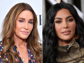 Caitlyn Jenner and Kim Kardashian. (Getty Images)