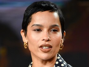 Zoe Kravitz of "High Fidelity" speaks during the Hulu segment of the 2020 Winter TCA Press Tour at The Langham Huntington, Pasadena on Jan. 17, 2020 in Pasadena, Calif.