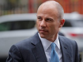 Attorney Michael Avenatti arrives at the  United States Courthouse in the Manhattan borough of New York City, Oct. 8, 2019.