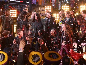 Alanis Morissette and the Jagged Little Pill cast perform at Times Square New Year's Eve 2020 Celebration on Dec. 31, 2019, in New York City.