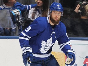 Toronto Maple Leafs’ defenceman Jake Muzzin began his rehabbing stint with the AHL Marlies last night.