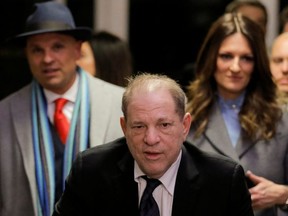 Film producer Harvey Weinstein departs his sexual assault trial at New York Criminal Court in the Manhattan borough of New York City, New York, U.S., January 22, 2020.