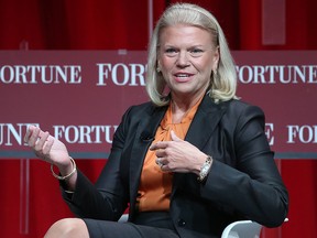 Ginni Rometty, chairman, president and CEO of IBM speaks during the Fortune's summit on "The Most Powerful Women“ at the Mandarin Hotel Oct. 13, 2015, in Washington, D.C.