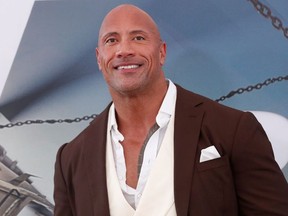 Cast member and producer Dwayne Johnson poses at the premiere for "Fast & Furious Presents: Hobbs & Shaw" in Los Angeles, California, U.S., July 13, 2019.