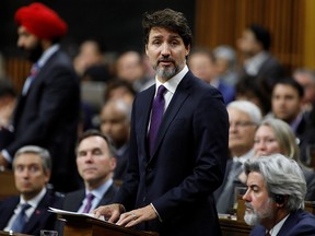 Prime Minister Justin Trudeau delivers remarks in the House of Commons on Parliament Hill in Ottawa, Jan. 27, 2020.