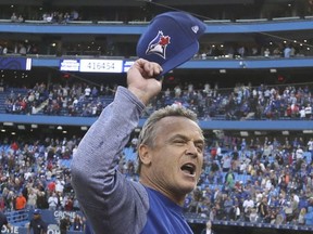 Blue Jays Manager John Gibbons departure during the Toronto Blue Jays' final game at the Rogers Centre in Toronto, Ont. on Wednesday September 26, 2018.