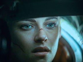 This image released by Twentieth Century Fox shows Kristen Stewart in a scene from "Underwater."