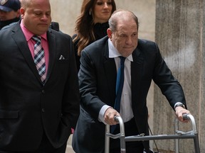 Movie producer Harvey Weinstein arrives at criminal court on December 11, 2019 in New York. (David Dee Delgado/Getty Images)