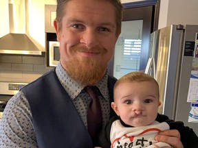 Here is photo of Winnipeg Blue Bombers linebacker Adam Bighill and his son Beau. Both were born with cleft lips and palates. Adam has been active on social media seeking an apology from American talk show Wendy Williams after she openly mocked people with the cleft conditions on the air.