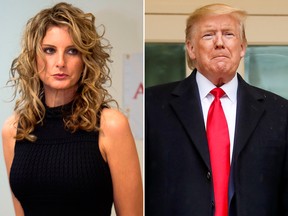 Summer Zervos and U.S. President Donald Trump.