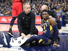 Pacers star Victor Oladipo recently returned to action after being hurt while playing the Raptors on Jan. 23, 2019.