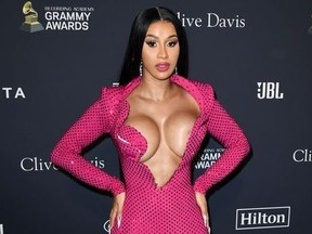 Cardi B attends the Pre-GRAMMY Gala and GRAMMY Salute to Industry Icons Honoring Sean "Diddy" Combs on January 25, 2020 in Beverly Hills, California.