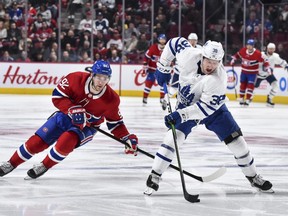 The Maple Leafs will be looking towards Rasmus Sandin a lot on the blueline. (GETTY IMAGES)