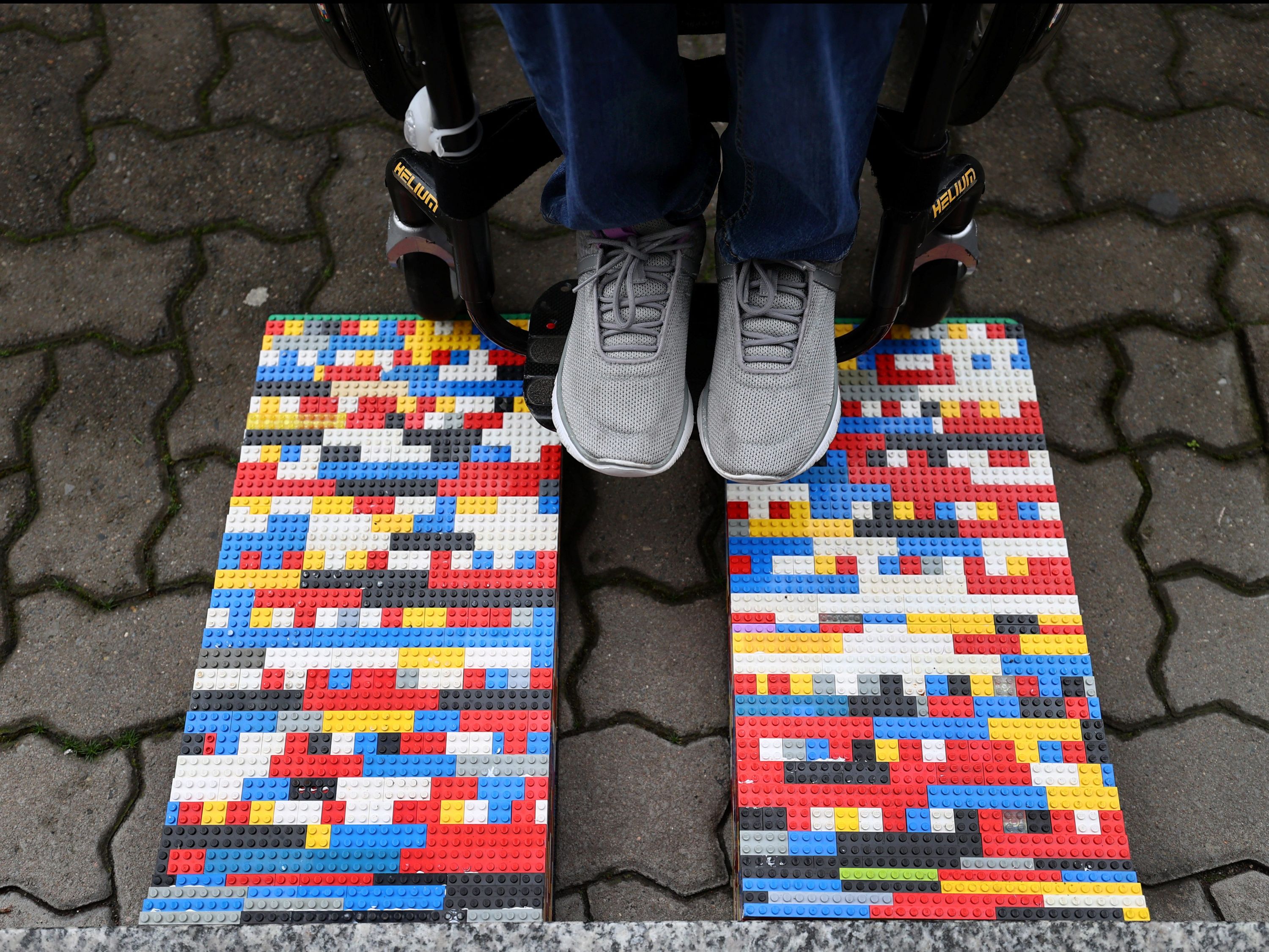 Germany's 'Lego grandma' builds wheelchair ramps
